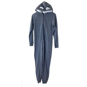 Hollister One Piece Fleece Hoodie Pajama Jumpsuit Sz XS/S